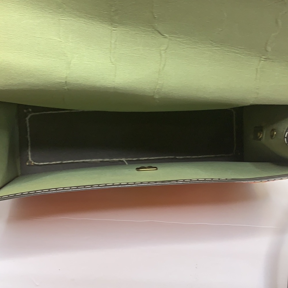 Vintage 70’s Bag | Orange Front Locking Retro Bag | Throwback Decor Carry Case - Picture 9 of 11